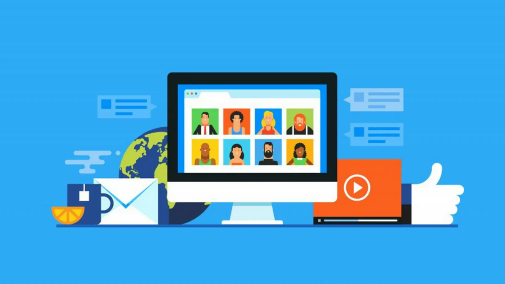 image qui decrit la gestion des réseaux sociaux